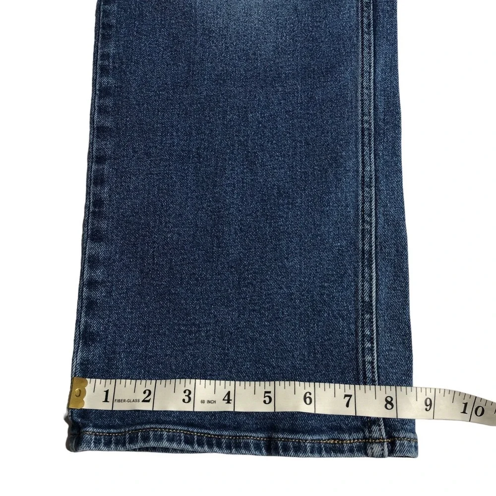 Old Navy Built In Flex Jeans Mens 42x32 Straight Leg Blue Medium Wash Workwear